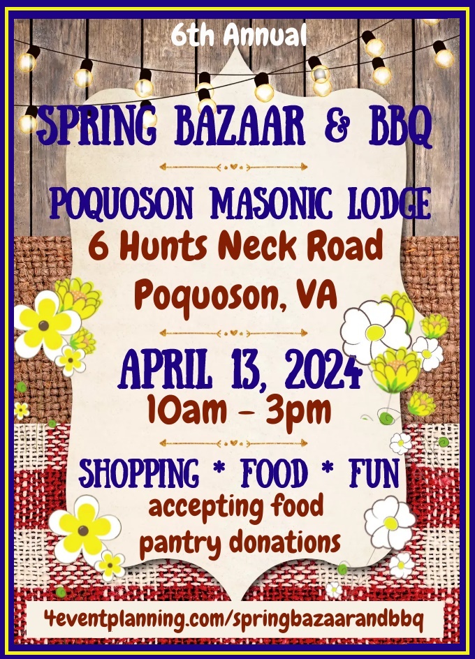 Spring Bazaar & BBQ Flyer